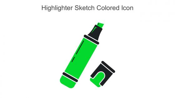 Highlighter Sketch Colored Icon In Powerpoint Pptx Png And Editable Eps Format