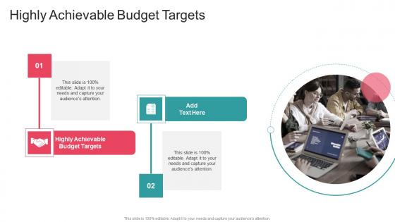 Highly Achievable Budget Targets In Powerpoint And Google Slides Cpb