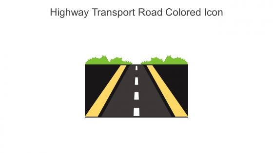 Highway Transport Road Colored Icon In Powerpoint Pptx Png And Editable Eps Format
