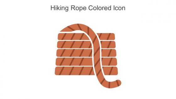 Hiking Rope Colored Icon In Powerpoint Pptx Png And Editable Eps Format