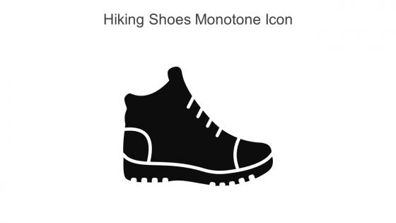 Hiking Shoes Monotone Icon In Powerpoint Pptx Png And Editable Eps Format