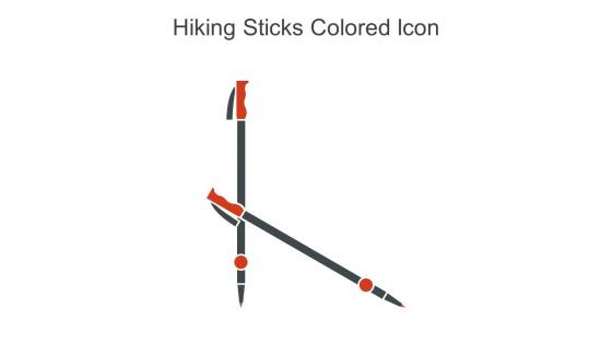 Hiking Sticks Colored Icon In Powerpoint Pptx Png And Editable Eps Format
