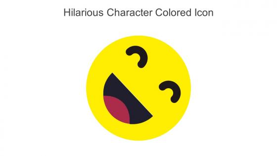 Hilarious Character Colored Icon in powerpoint pptx png and editable eps format