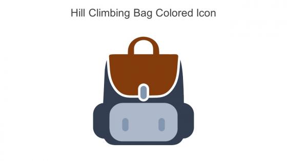 Hill Climbing Bag Colored Icon In Powerpoint Pptx Png And Editable Eps Format
