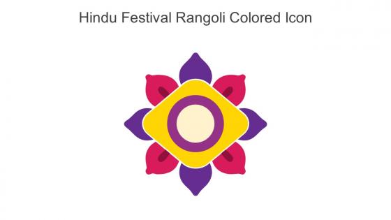 Hindu Festival Rangoli Colored Icon In Powerpoint Pptx Png And Editable Eps Format