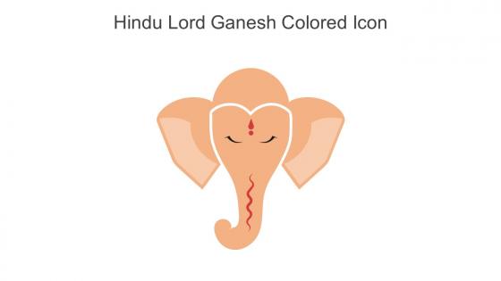 Hindu Lord Ganesh Colored Icon In Powerpoint Pptx Png And Editable Eps Format