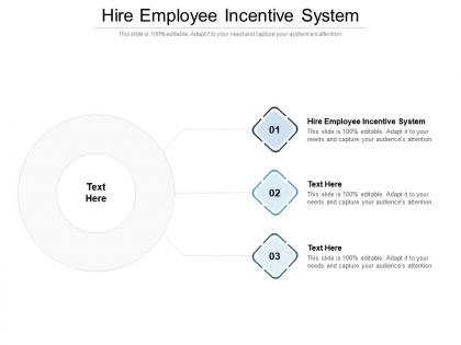 Hire employee incentive system ppt powerpoint presentation pictures smartart cpb