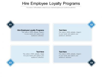 Hire employee loyalty programs ppt powerpoint presentation professional vector cpb