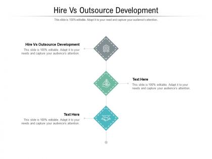 Hire vs outsource development ppt powerpoint presentation gallery cpb