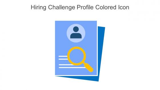Hiring Challenge Profile Colored Icon In Powerpoint Pptx Png And Editable Eps Format