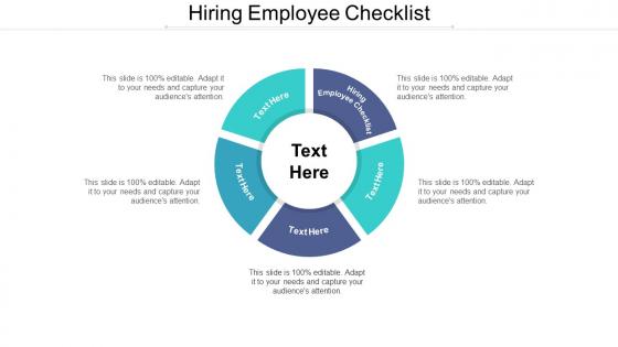 Hiring employee checklist ppt powerpoint presentation summary aids cpb