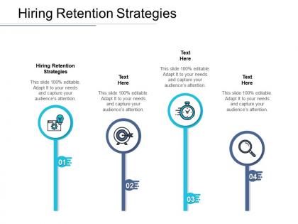 Hiring retention strategies ppt powerpoint presentation professional cpb