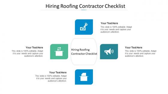 Hiring roofing contractor checklist ppt powerpoint presentation professional aids cpb