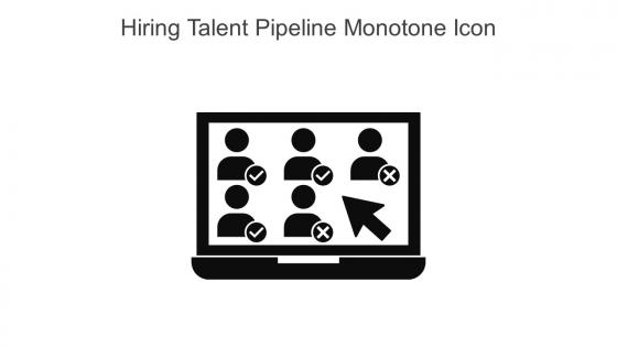 Hiring Talent Pipeline Monotone Icon In Powerpoint Pptx Png And Editable Eps Format