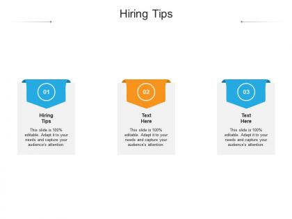Hiring tips ppt powerpoint presentation infographics show cpb