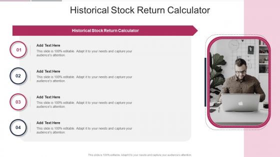 Historical Stock Return Calculator In Powerpoint And Google Slides Cpb