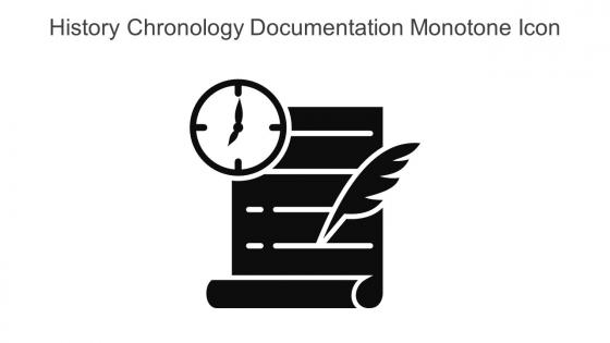 History Chronology Documentation Monotone Icon In Powerpoint Pptx Png And Editable Eps Format