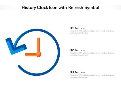History clock icon with refresh symbol