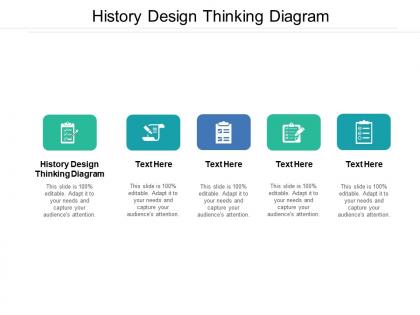 History design thinking diagram ppt powerpoint presentation show tips cpb