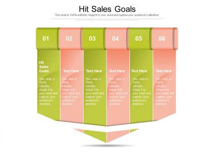 Hit sales goals ppt powerpoint presentation outline show cpb