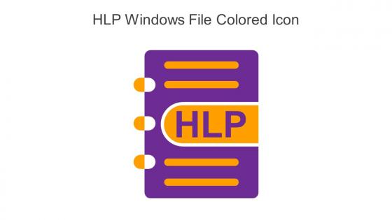 HLP Windows File Colored Icon In Powerpoint Pptx Png And Editable Eps Format