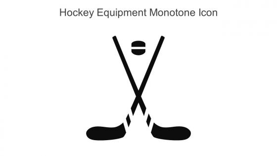 Hockey Equipment Monotone Icon In Powerpoint Pptx Png And Editable Eps Format