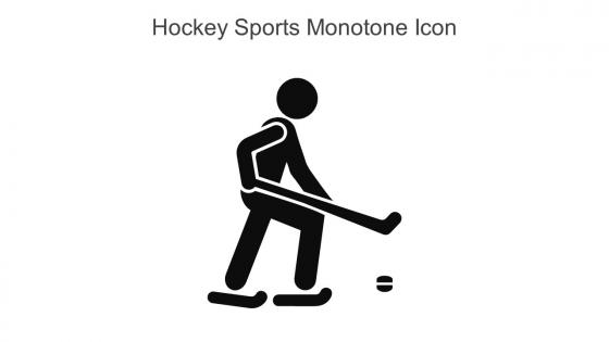 Hockey Sports Monotone Icon In Powerpoint Pptx Png And Editable Eps Format