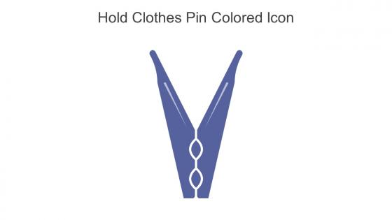 Hold Clothes Pin Colored Icon In Powerpoint Pptx Png And Editable Eps Format