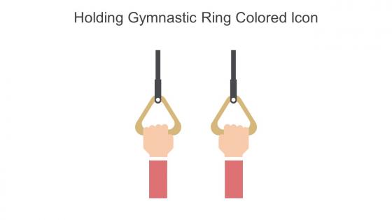Holding Gymnastic Ring Colored Icon In Powerpoint Pptx Png And Editable Eps Format