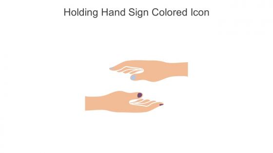 Holding Hand Sign Colored Icon In Powerpoint Pptx Png And Editable Eps Format