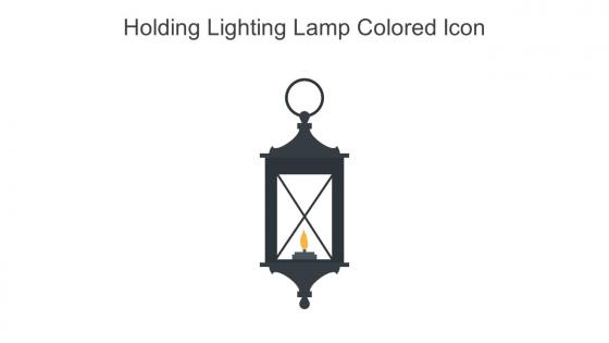Holding Lighting Lamp Colored Icon In Powerpoint Pptx Png And Editable Eps Format