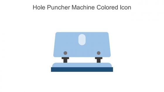 Hole Puncher Machine Colored Icon in powerpoint pptx png and editable eps format