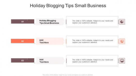 Holiday Blogging Tips Small Business In Powerpoint And Google Slides Cpb