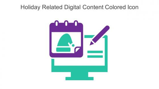 Holiday Related Digital Content Colored Icon In Powerpoint Pptx Png And Editable Eps Format