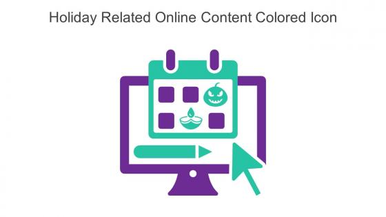 Holiday Related Online Content Colored Icon In Powerpoint Pptx Png And Editable Eps Format