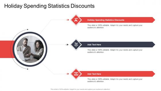 Holiday Spending Statistics Discounts In Powerpoint And Google Slides Cpb