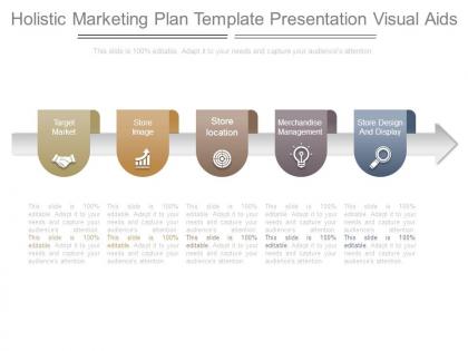 Holistic marketing plan template presentation visual aids