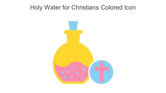 Holy Water For Christians Colored Icon In Powerpoint Pptx Png And Editable Eps Format