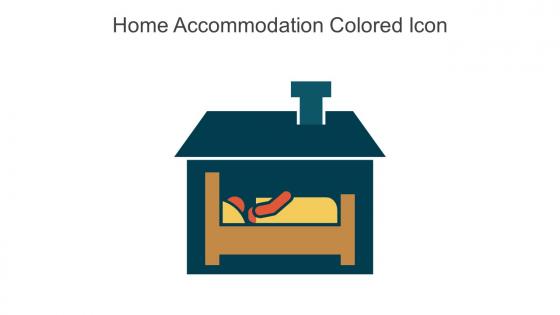Home Accommodation Colored Icon In Powerpoint Pptx Png And Editable Eps Format