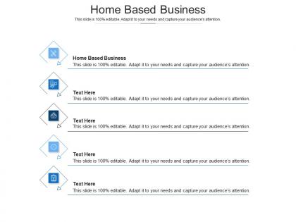 Home based business ppt powerpoint presentation gallery cpb