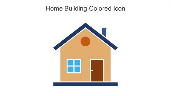 Home Building Colored Icon In Powerpoint Pptx Png And Editable Eps Format