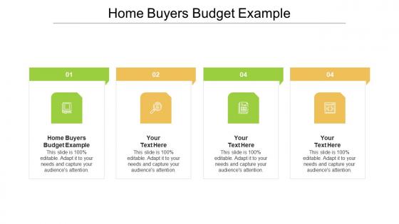 Home buyers budget example ppt powerpoint presentation summary samples cpb