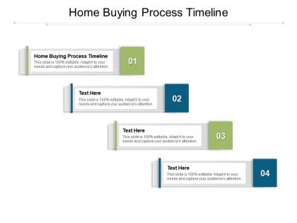 Home buying process timeline ppt powerpoint summary graphics cpb