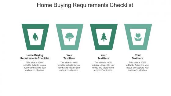 Home buying requirements checklist ppt powerpoint presentation summary cpb