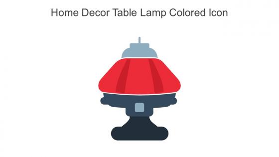 Home Decor Table Lamp Colored Icon In Powerpoint Pptx Png And Editable Eps Format