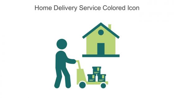 Home Delivery Service Colored Icon In Powerpoint Pptx Png And Editable Eps Format