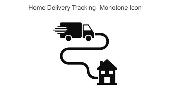 Home Delivery Tracking Monotone Icon In Powerpoint Pptx Png And Editable Eps Format