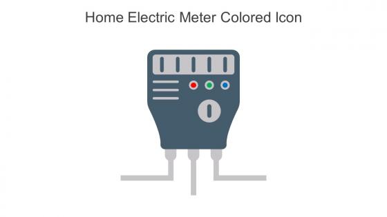 Home Electric Meter Colored Icon In Powerpoint Pptx Png And Editable Eps Format