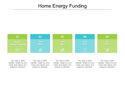 Home energy funding ppt powerpoint presentation gallery samples cpb