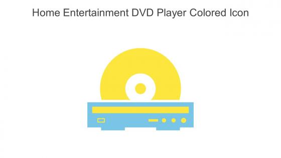 Home Entertainment DVD Player Colored Icon In Powerpoint Pptx Png And Editable Eps Format